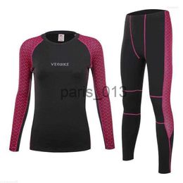 Others Apparel Racing Jackets Pro Team Bike Base Layer Women Winter Fleece Cycling Clothes Mtb Thermal Underwear Set Sexy Ladie Sportswear Long Johns x0915