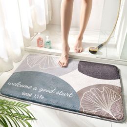 Bath Mats Mat Absorbent Non-Slip Bathroom Shower Pad Rug Floor Decor Soft Thick Living Room Plush Foot Carpet Doormat Home