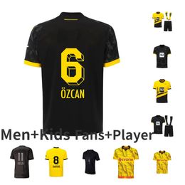 23 24 Westfalen Dortmunds soccer jerseys All-Black Special blackout Borussia NEONGELB 2023 2024 Cup Football shirt REUS BELLINGHAM HUMMELS REYNA BRANDT men kids top