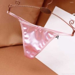 Women's Panties Women's Underwear Sexy Women Lingerie G String Satin High Quality Ladies Girl's Thong T-back Panty Underpants