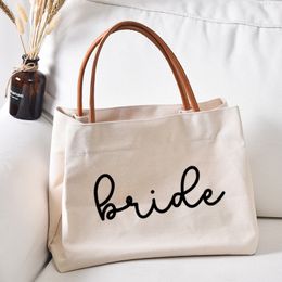 Shopping Bags Bride Tote Bag Shower Gifts for Mrs Wifey Fiancee Bachelor Party Beach Shopper Travel Purse 230918