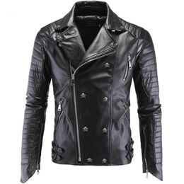 Men's Leather Faux Mens Jackets High Quality Classic Motorcycle Jacket Male Plus faux leather jacket men spring Drop 230919