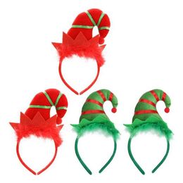 4 Pcs Christmas Headband Bulk Hats Party Hair Decors European American Xmas Headbands Ornaments Hoops Cloth Child 230920