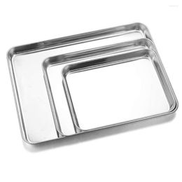 Plates Baking Sheet Chequered Cooling Rack Chef Stainless Steel Pan Oven Bakeware For Kitchen Cooking 23 5x17 5x2 5cm