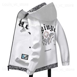 Men's Jackets 2023 New Double Sided Wear Windbreaker Men Casual Jacket Male Hooded Waterproof Clothing High Quality Windbreaker Size 4XL T230919