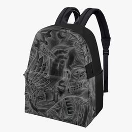 diy bags All Over Print Cotton Backpack custom bag men women bags totes lady backpack professional black production personalized couple gifts unique 39273