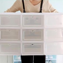 Storage Case Shoe Y1128 6pcs Rack Organiser Thickened Box Boxes Box Stackable Shoes Drawer Shoe Plastic Transparent Shoebox jllel315E