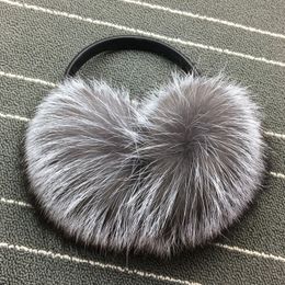 Ear Muffs Winter Women Warm Real Fur Earmuffs Girl s Earlap Ultralarge Imitation Ladie s Plush Muff 230919