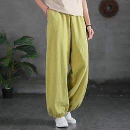 Women's Pants Spring/summer Cotton Vintage Plus-size Slacks Women Korean Fashion Baggy Streetwear Clothing Pantalones