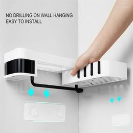 1pcs Corner Shower Shelf Bathroom Shampoo Shower Shelf Holder Kitchen Storage Rack Organiser Wall Mounted Type1250A