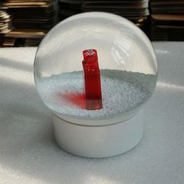 New Snow Globe With Red NO 5 Perfume Bottle Inside Classics Letters Crystal Ball With Gift Box Limited Gift For VIP Customer220j