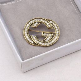 23ss Fashion Brand Designer G Letter Brooches 18K Gold Plated Brooch Suit Pin Small Sweet Wind Jewellery Accessories Wedding Party G321Y
