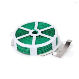 Garden Supplies 20/30m Plant Twist Tie Green Coated Wire For Gardening Home Office Reusable Cable Cord Handicraft Accessories