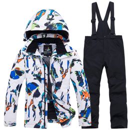 Skiing Suits Girl's And Boys Ski Suit Winter Snow Mountaineering Camping Jacket Pants Windproof Waterproof And Warm Snowboarding And Skiing 230919