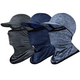 Breathable Ice Silk Face Seamless Scarf Motorcycle Sun Protection Headgear Cover Outdoor Sports Breathable Summer Outdoor