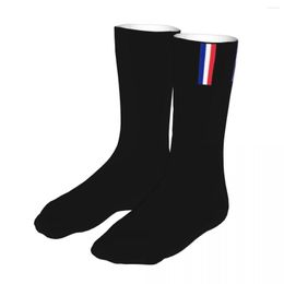 Men's Socks Men Bike Flag Of France End Cotton Compression French Women Sock
