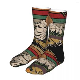 Men's Socks Love Camping I Hate People Vintage Men Women Hiking Hip Hop Spring Summer Autumn Winter Gifts