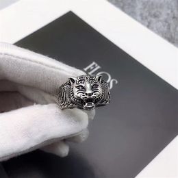 High Quality S925 Real Silver Ring Couple Ring Latest Product Ring Tiger Head Personalised Style Fashion Jewellery Supply2339