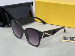 Top luxury Sunglasses polaroid lens designer womens Mens Goggle senior Eyewear For Women eyeglasses frame Vintage Metal Sun Glasses With Box leopard OS 6063
