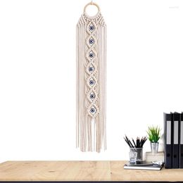 Decorative Figurines Macrame Wall Hanging Dream Catcher With Crystal Stone And Tassel Boho Woven For Bedroom Home Decoration Bohemian