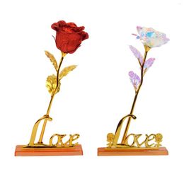 Decorative Flowers Artificial Stand Gift Box Craft Charming Flower Handcrafted Natural Shape For Birthday Christmas