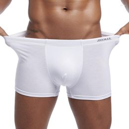 Underpants JOCKMAIL Microfiber Soft Men's Underwear Solid Large Size Boxer Shorts Modal Low Waist