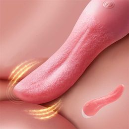 Sex Toy Massager 10 Speeds Tongue Blowjob Vibrators for Women Clitoris Stimulation Oral Licking Vibrator Female