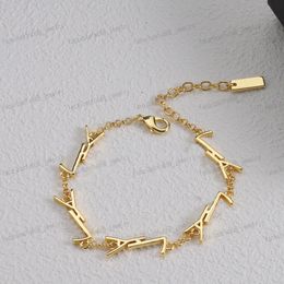 Designer Jewelry Gold Bracelet, Fashion Classic Alphabet Ladies Bracelet, Valentine's Day, Christmas,