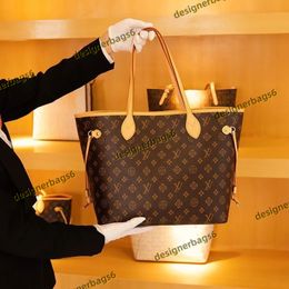 Bolsa de designer de luxo 2 peças conjunto mulheres onthego bolsas bolsa de ombro clássico naverfull moda composta senhora embreagem a sacola bolsa feminina carteira caixa de presente dobrável