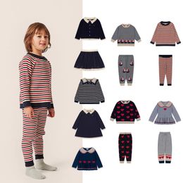 Pullover Konges Slojd Boys Sweater Sets Girls Jersey Dress 2023 KS Autumn Winter Kids Clothes Cardigan Coat Children 230918