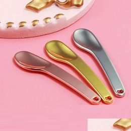 Spoons Curved Cosmetic Spata Scoops Makeup Mask Spatas Facial Cream Spoon For Mixing And Sampling Drop Delivery Home Garden Kitchen Dhain