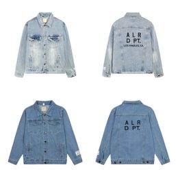 GALL new monogram embroidered High quality Denim Jacket with loose pockets for men's and women's High street fall casual jacketS-XL