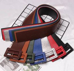 Belts Women's Runway Fashion PU Leather Cummerbunds Female Dress Corsets Waistband Decoration Wide Belt TB1566