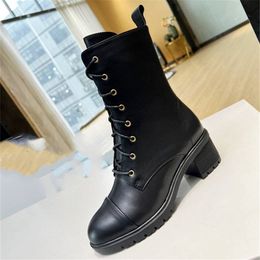 Top Design Winter Boots 2023 Luis Fashion Women Vintage Decorative Leather Cotton Cloth Wool Warm Keeping High Heel Thick Sole Snow Flat Socks Shoes vuttonity 04-09