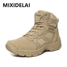 Boots Military Tactical Mens Boots Special Force Leather Desert Boots Combat Waterproof Ankle Boot Army Men's Shoes Size 47 230918