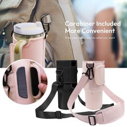 Other Drinkware Portable Useful Water Bottle Bag Drink Cup Sleeve Holder Adjustable Shoulder Strap Crossbody for Climbing 230918