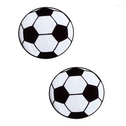 Carpets 2X Round Football Carpet Living Room Parlour Mats Children Kids Boys Bedroom Chair Rugs Bath Boy 60Cm