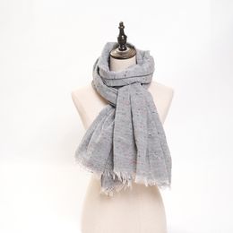 Scarves Autumn and winter casual solid Colour all match short beard thermal shawl Fashion ladies scarf in stock 230919