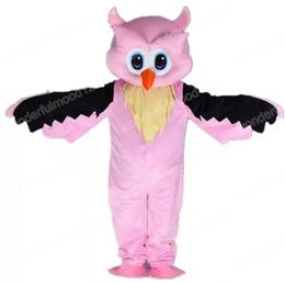 Performance Pink Owl Mascot Costumes Carnival Hallowen Gifts Unisex Adults Fancy Games Outfit Holiday Outdoor Advertising Outfit Suit