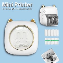 1pc Mini Pocket Printer, Portable Thermal Printer,for Android Or IOS APP, BT Inkless Printer Gift For Kids, Friends, Used In Home, Office, Study, Work List Printing
