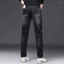 Men's Jeans Stretch 2023 Autumn And Winter Style Fashion Casual Straight Leg Denim Trousers Large Size 28 40