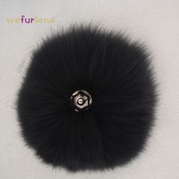 Beanie Skull Caps Fashion Fur Real Ball Keychain Genuine Pompom Pendant Bag Accessoreis 230919