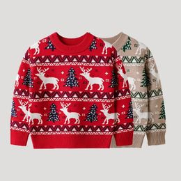 Pullover Children Baby Girls Boys Christmas 2023 Autumn Sweater Clothing Knitwear Knitted Kids Party Sweaters 16 Years y230918