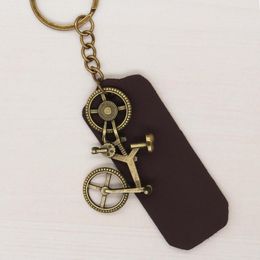 Keychains XY0119 Bicycle Bag Pendant Bronze Key Chain