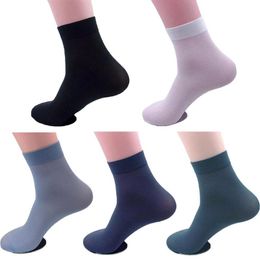 Men's Socks Male Soft Thin Short 1 Pair Men Ankle Business Dress Sock One Size Solid Color Simple All-match Sports Casual283H