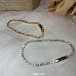 Link Bracelets Shining Zircon Bracelet Fine Starlight Exquisite Premium Jewellery For Women