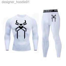 Women's Thermal Underwear Men's Running Sports Suit MMA Rashgard Male Quick Drying Sportswear Compression Clothing Fitness Training Kit Thermal Underwear L230918