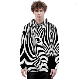 Men's Hoodies Animal Zebra And Horse Costume 3D Men Pullover Women Hoodie Tops Casual Long Sleeve Hood Sweatshirts