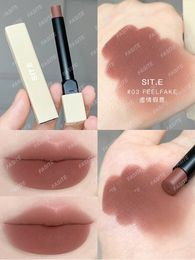 Lipstick SITE lipstick double lip glaze smoke pipe lip powder matte nude non-fading cup velvet 230919