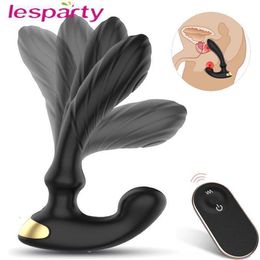 Sex Toy Massager Threesome Male Prostate Anal Butt Plug Vibrators for Men Masturbator Remote Control Dildo Vibrator Woman